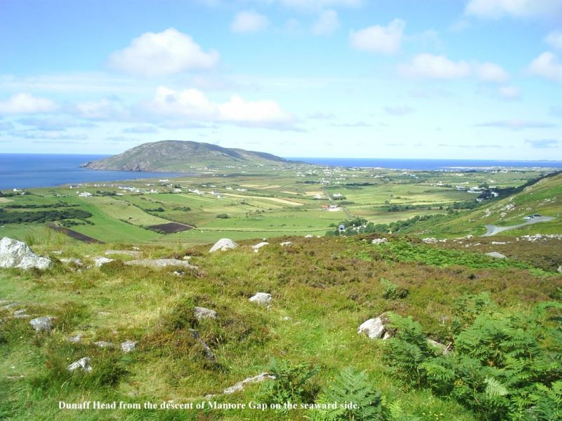 Dunaff Head from Mamore Gap.