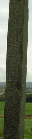 The ruins of Cloncha Church and Cross.