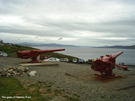 The Guns of Dunree at the military museum.