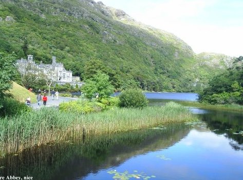After climbing Tully Mountain its off to Kylemore Abbey for refreshment and the glorious food of the nuns!