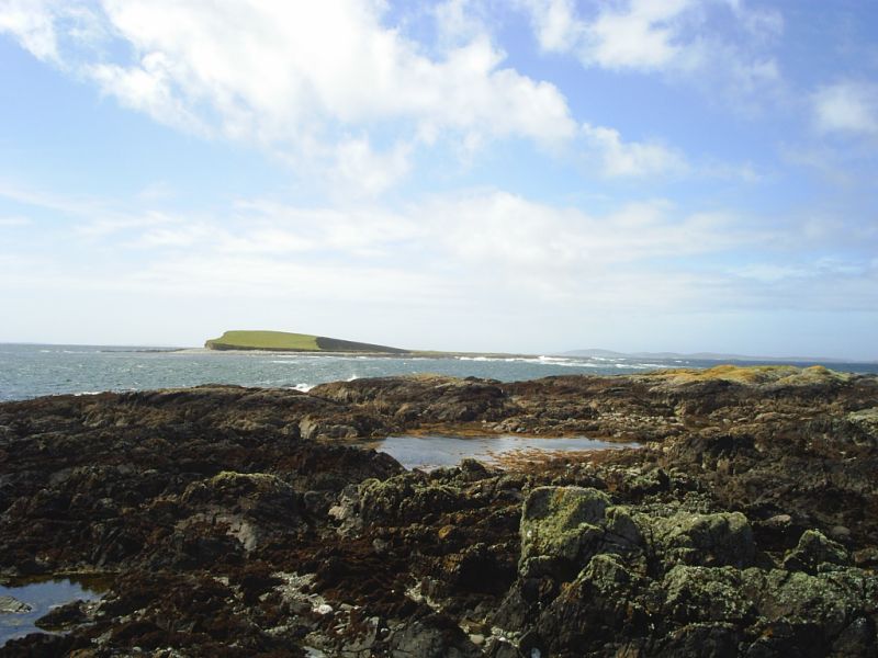 The islands off Renvyle Point.