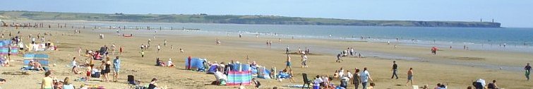 The long clean beach at Tramore, Co. Waterford.