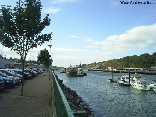 Waterford waterfront on the banks of the River Suir.