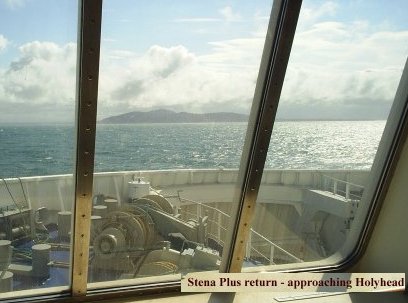 ... and in no time at all, Holyhead, on the Island of Anglesey Wales, come into view.