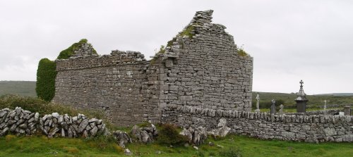 Carran/Carron Church - Car drive from Kilfenora to Ballyvaughan, The Burren, County Clare, West of Ireland