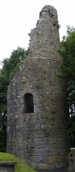 the 11th century round tower blasted by the guns of Cromwell's army! - Dysert O'Dea Abbey near Corofin, County Clare, West of Ireland