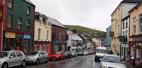 The streets and colourful houses - Dingle Town & Harbour, Dingle Peninsular, Co. Kerry, West of Ireland