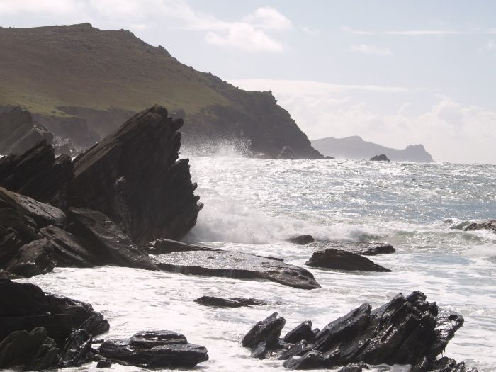 A change in the weather at Clogher Beach. - Dunquin, Dingle Peninsular, Co. Kerry, West of Ireland