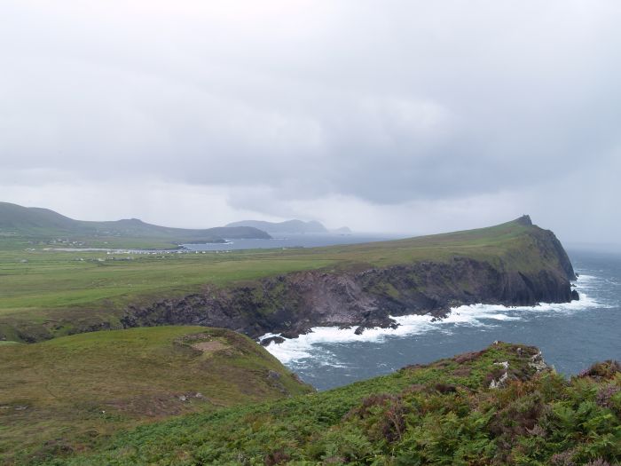 Looking south-west to Sybil Head and Sybil Point. The Three Sisters Walk near Ballyferriter, Dingle Peninsular, Co. Kerry, West of Ireland