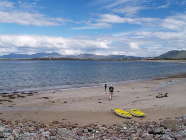 Dooniver beach is safe for canoeing Achill Island, Co. Mayo, Ireland