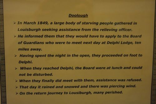 Doolough Valley Delphi tragic walk Louisburgh Famine Museum Granuaile Visitor Centre Co. Mayo