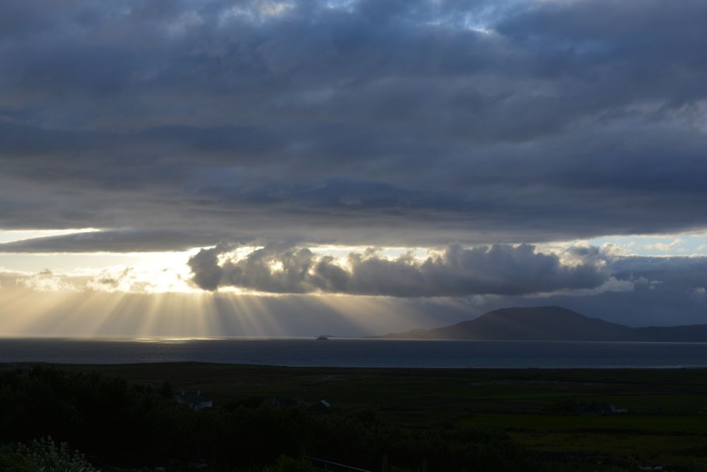 views from Aillemore holiday cottage, Co. Mayo