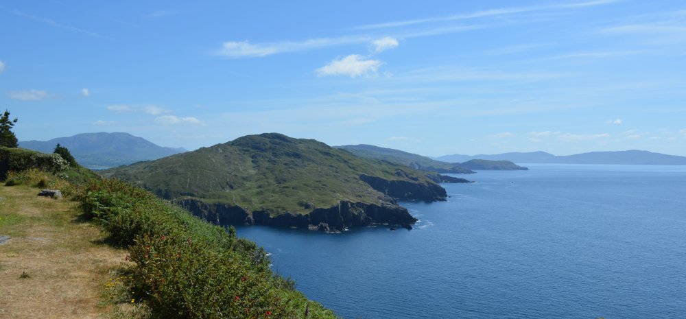 The setting above Bantry Bay of the Dzogchen Beara  Buddhist Meditation Centre, Beara Peninsula, Co. Cork