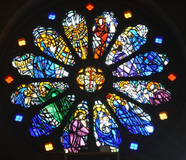 Examples of the stained glass windows of St. Senan's Roman Catholic Church, Kilrush, Co. Clare