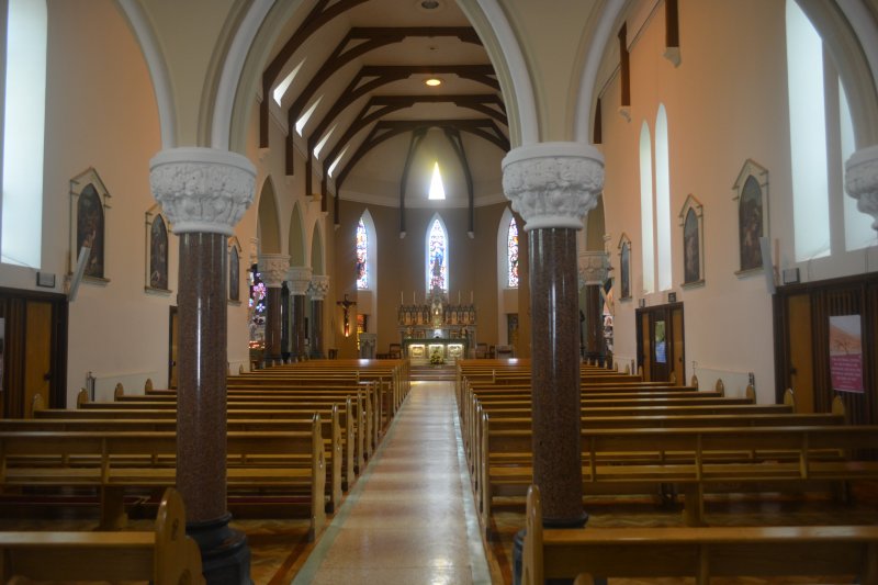 The interior of the late 19th century Franciscan Friary Church Ennis, Co. Clare, West of Ireland