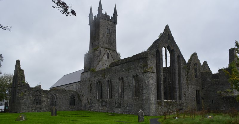 The medieval Ennis Friary was established in the 13th century for the Franciscan order of monks Ennis, Co. Clare, West of Ireland