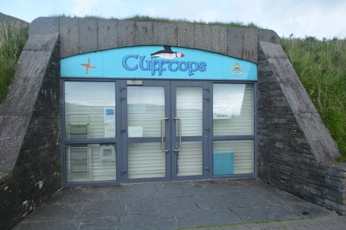 Clifftops shop sells locally designed knitware and children's clothing Cliffs of Moher, Co. Clare, Wild Atlantic Way, West of Ireland Coast