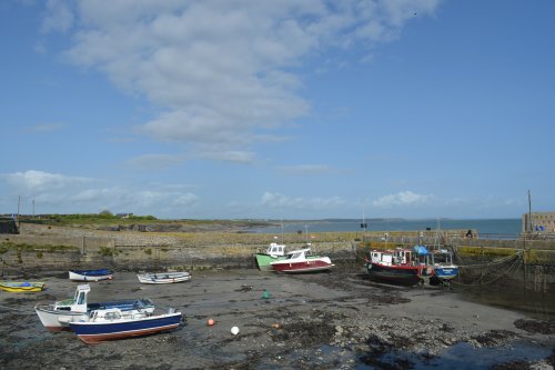 The harbour of Slade village, Co. Wexford, south-east Ireland
