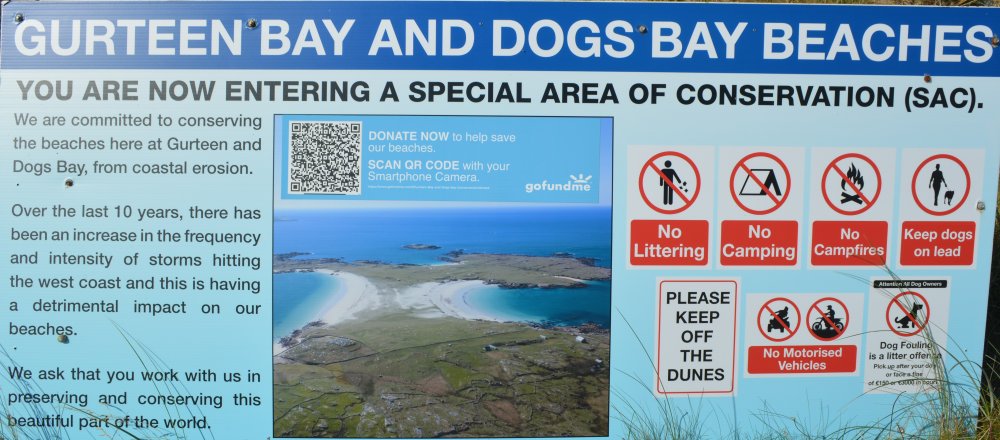 Information on the conservation work at Dogs Bay Beach, Connemara, Co. Galway, Ireland
