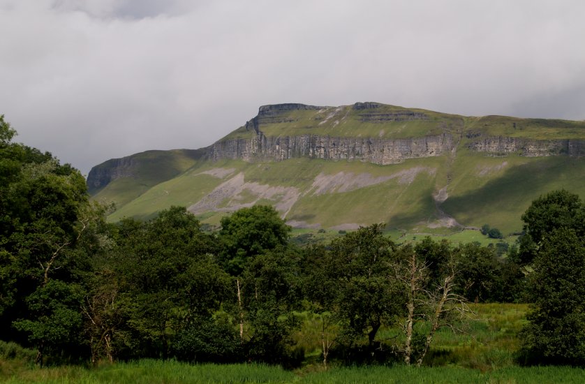 76. A scene of the Dartry Mountains/Darty Mountains near Glencar (Co. Sligo) on the N16 main road from Enniskillen to Sligo.