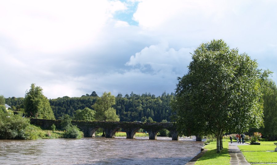 36. The multi-arched bridge over the River Nore at Inistioge, County Kilkenny, South-East Ireland