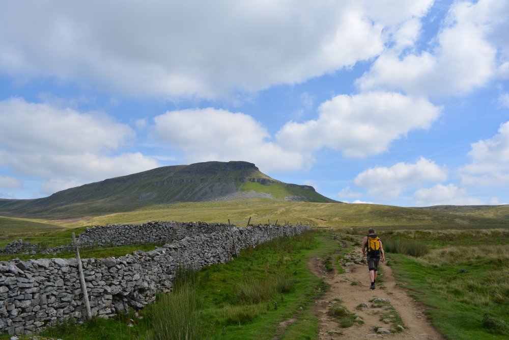 Climbing Pen-y-ghent, walk from Horton-in-Ribblesdale
