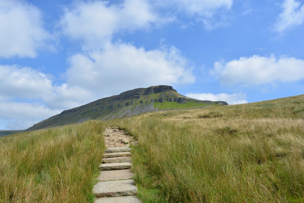 Climbing Pen-y-ghent, walk from Horton-in-Ribblesdale