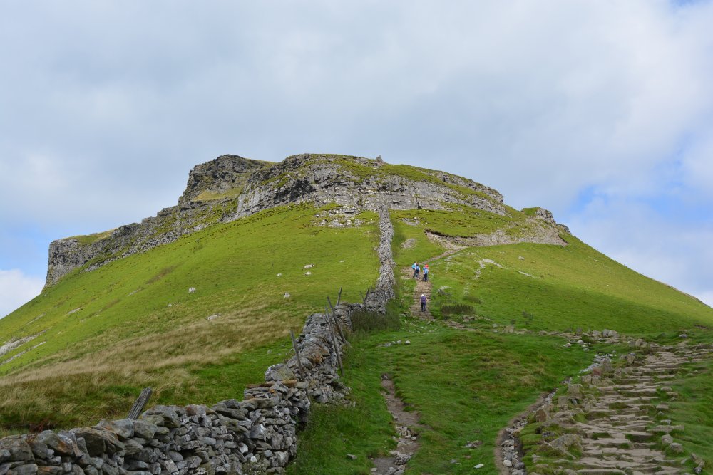 Climbing Pen-y-ghent, walk from Horton-in-Ribblesdale