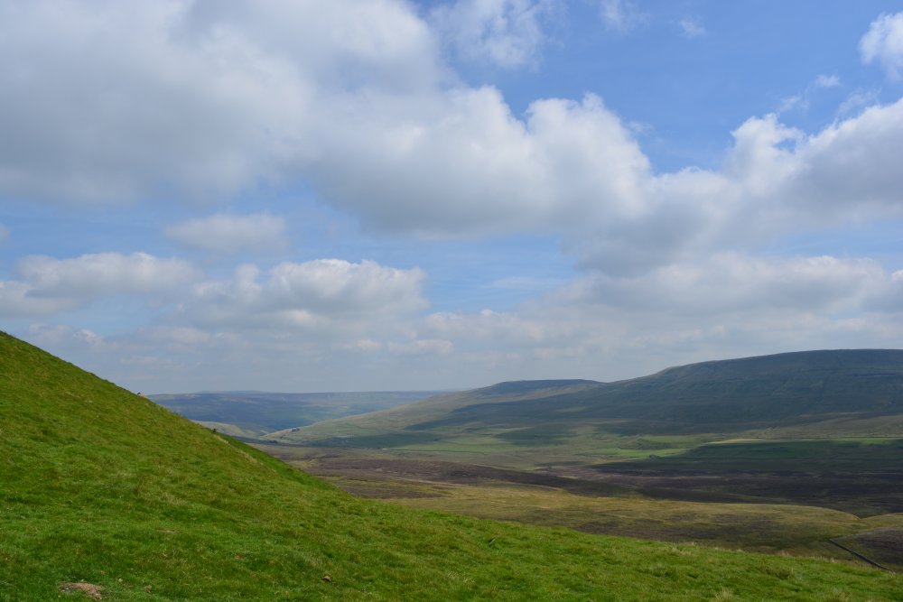 Looking across to Pen-y-ghent Fell Climbing Pen-y-ghent, walk from Horton-in-Ribblesdale