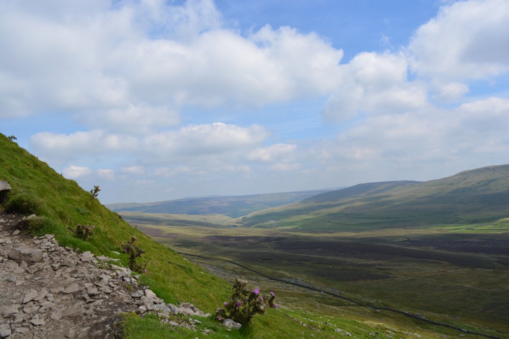 Climbing Pen-y-ghent, walk from Horton-in-Ribblesdale