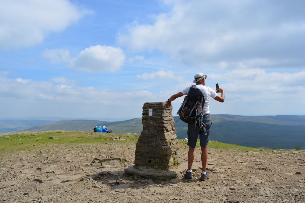Climbing Pen-y-ghent, walk from Horton-in-Ribblesdale