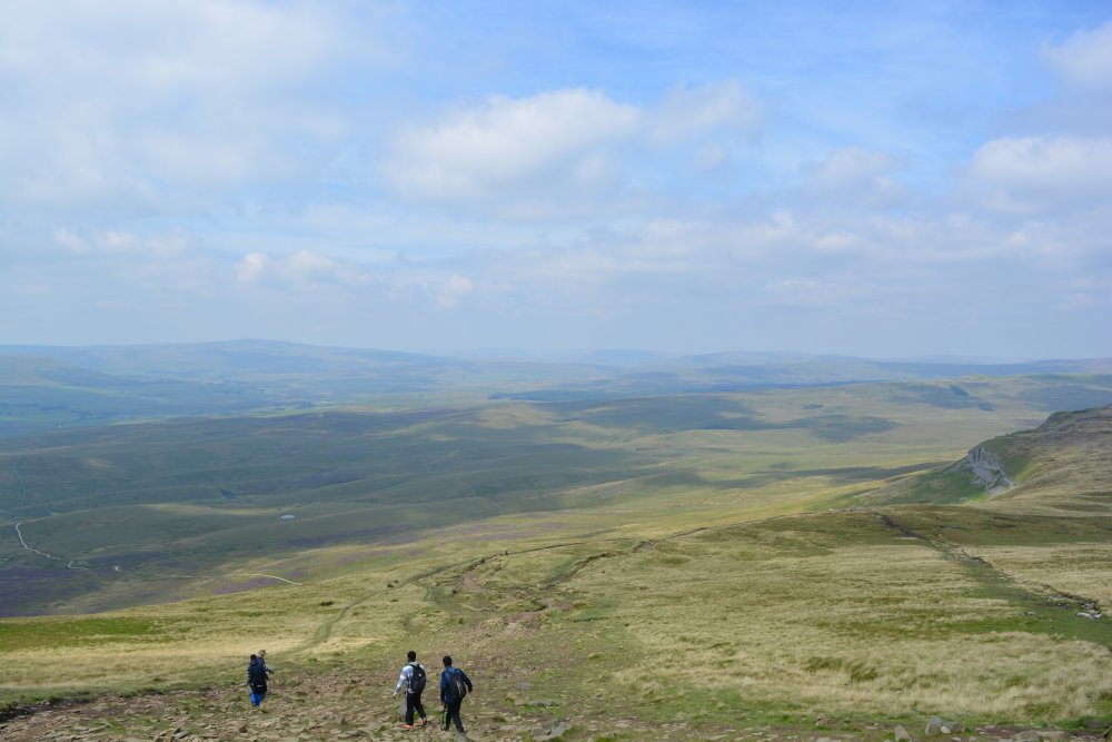 Climbing Pen-y-ghent, walk from Horton-in-Ribblesdale