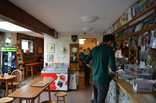 The famous Pen-y-ghent Cafe and Tourist Information Centre in Horton-in-Ribblesdale Climbing Pen-y-ghent, walk from Horton-in-Ribblesdale