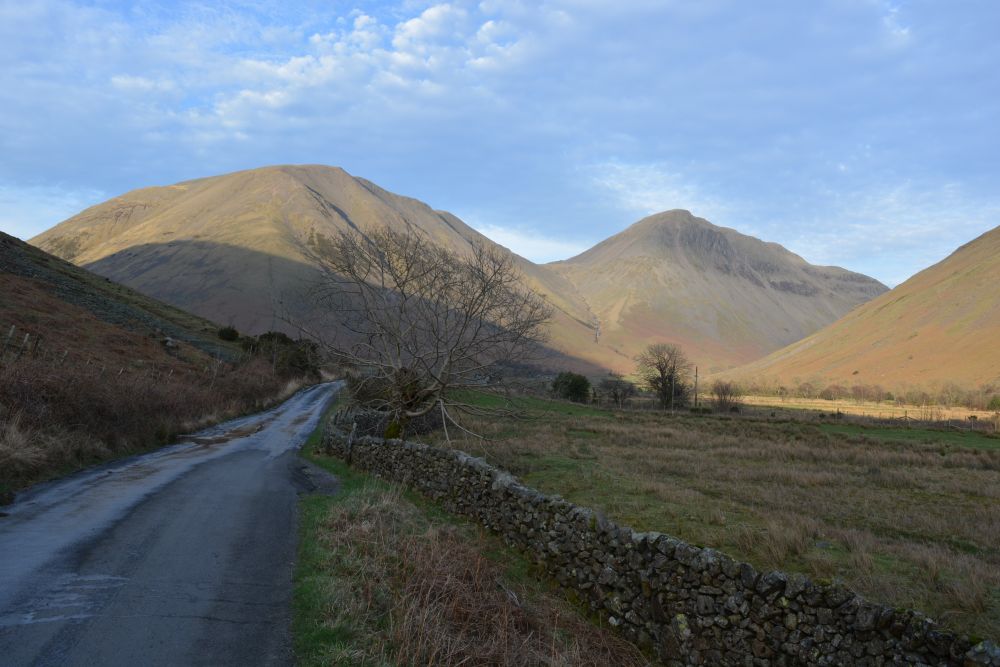 Kirk Fell (left) and Great Gable (right) Wasdale, Cumbria, England
