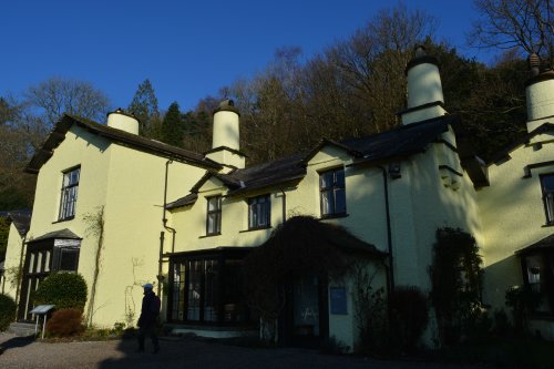 Lancrigg Hotel, Grasmere, circular walk on hills high above Easedale Tarn, Cumbria, England