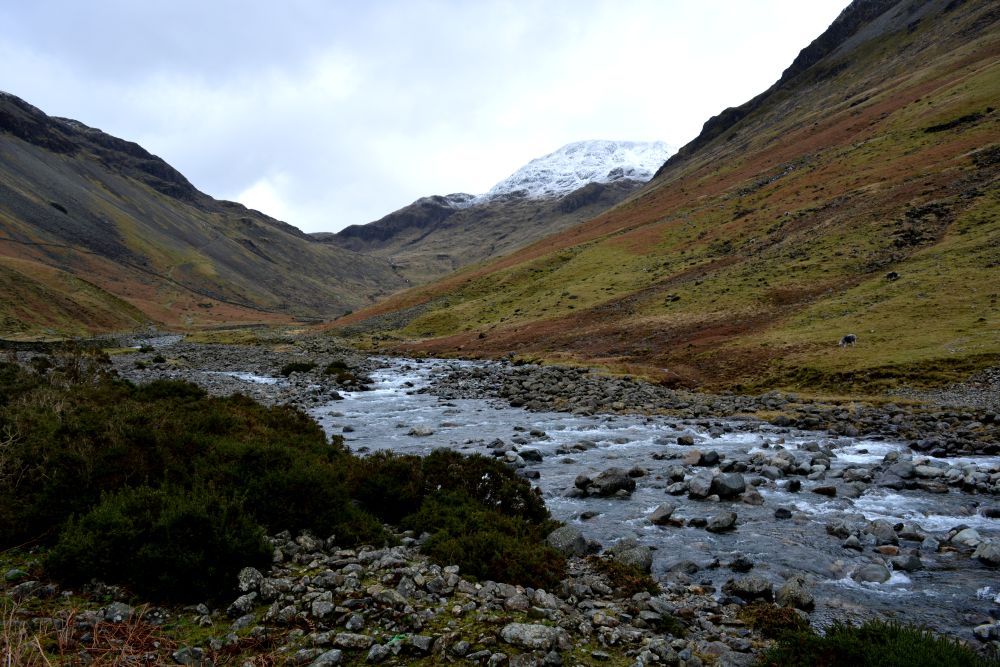 Lingmell Beck walk from upper Wasdale Head to Sty Head Tarn stunning views