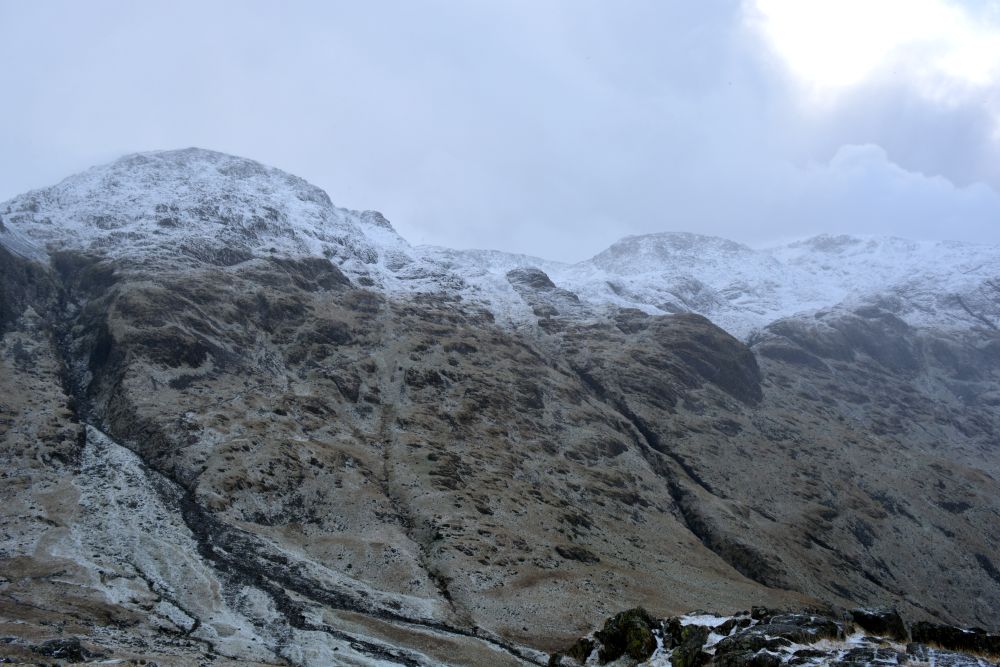 walk from upper Wasdale Head to Sty Head Tarn stunning views