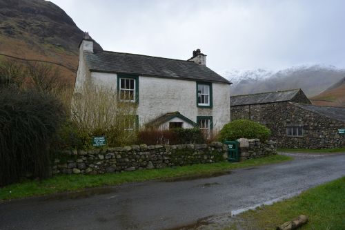 walk from upper Wasdale Head to Sty Head Tarn stunning views