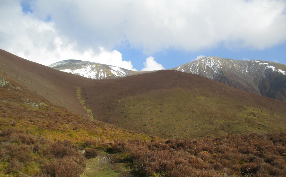 Climbing Skiddaw from Millbeck, Cumbria, Lake District National Park, England