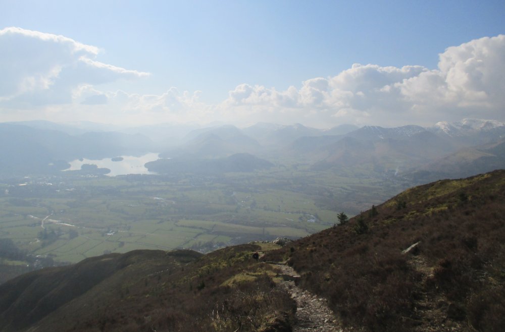 Climbing Skiddaw from Millbeck, Cumbria, Lake District National Park, England