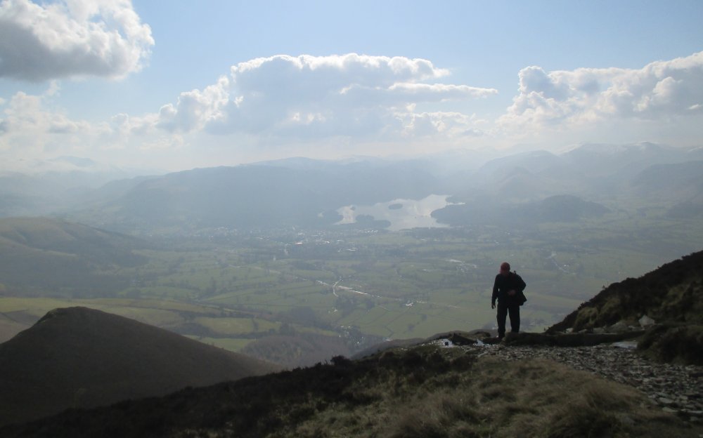 Climbing Skiddaw from Millbeck, Cumbria, Lake District National Park, England