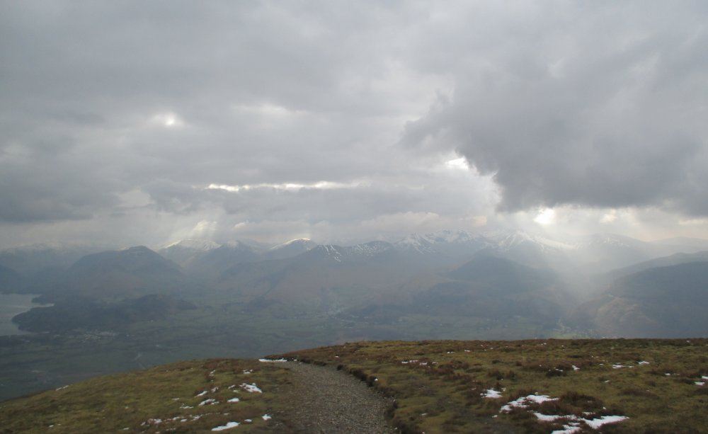 Climbing Skiddaw from Millbeck, Cumbria, Lake District National Park, England