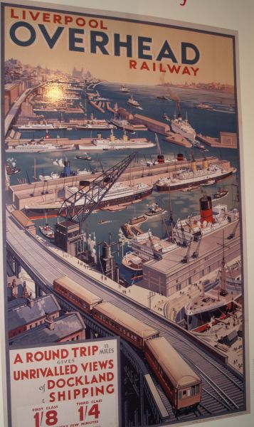 I remember as a child an exciting trip on the 'Liverpool Overhead Railway' quite a view of the then very busy dock system Museum of Liverpool