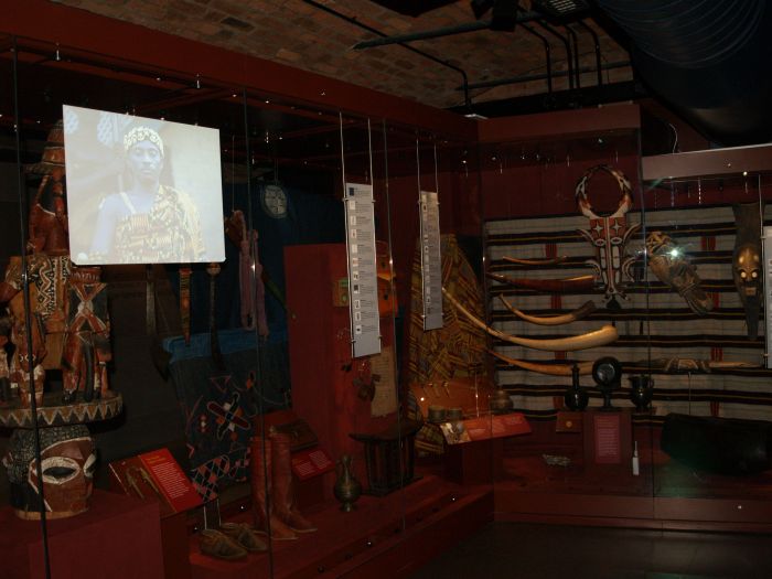 Liverpool International Museum of Slavery: One of several  African artefact displays