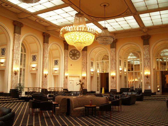 Inside the Adelphi Hotel where you can get a very fine afternoon tea in the most sumptuous surroundings Liverpool