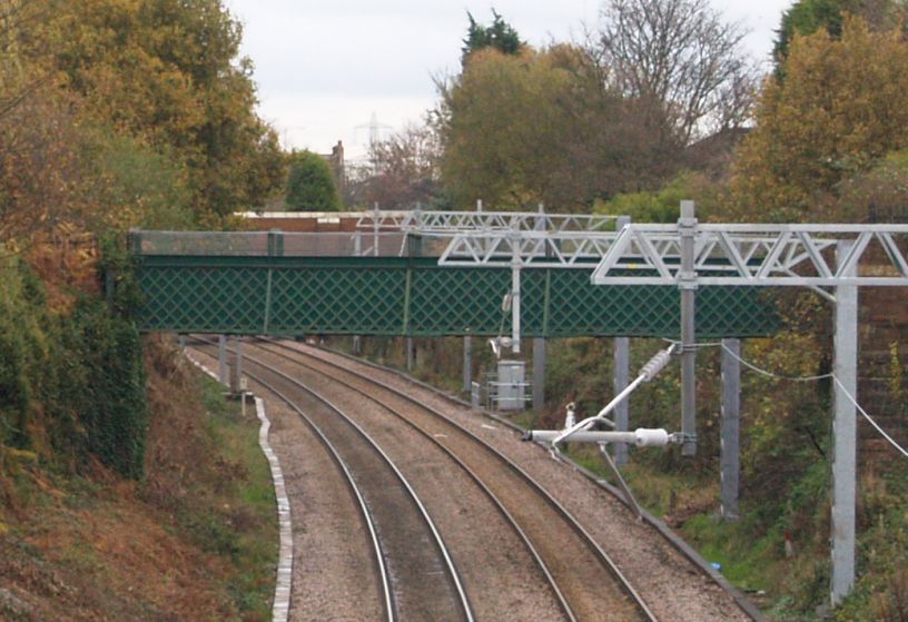 electrification Liverpool-Manchester line at Rainhill