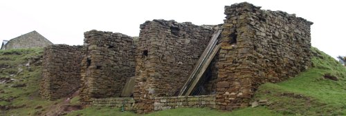 The kilns or loading bays? above Hill Cottages on the south-east side of Rosedale
