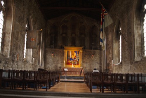 The Chancel and painting above the alter - Scenes of the Church of St Bartholomew-the-Great in London Town and City, England