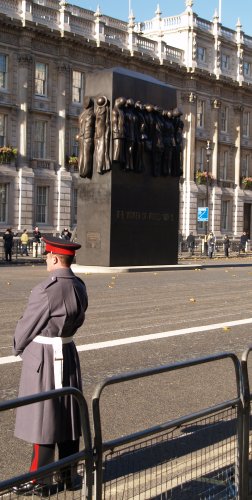 Warm memorial to women, Whitehall - Scenes of London Town and City, England