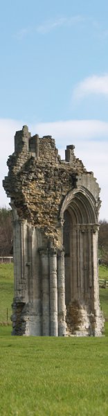 A fragment of stonework from the once great building of Kirkham Priory 5 miles south-west of Malton just off the A64 road to York.